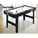 NNEDSZ 4FT 4-In-1 Soccer Table Tennis Ice Hockey Pool Game Football Foosball Kids Adult