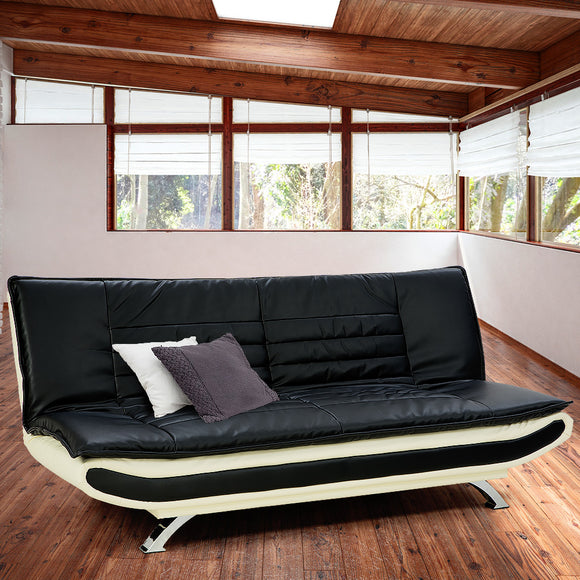 NNEDPE Sarantino Faux Leather Upholstered 3 Seater Sofa - Dual Colour