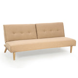 NNEDPE Soho 3 Seater Modular Linen Fabric Sofa Bed Couch  - Beige
