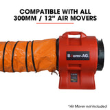 NNEMB 300mm 10m Duct for 12 Air Movers