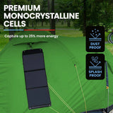 NNEMB 100W Portable USB Folding Solar Panel for Camping