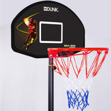 NNEMB Black Height Adjustable Kids Basketball Hoop Stand