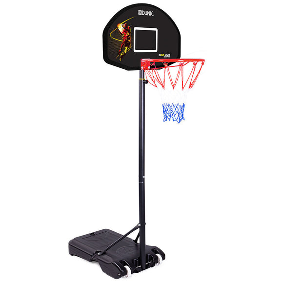 NNEMB Black Height Adjustable Kids Basketball Hoop Stand