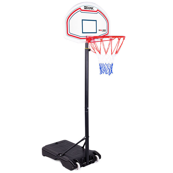 NNEMB White Height Adjustable Kids Basketball Hoop Stand