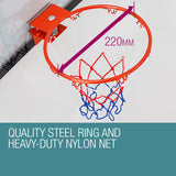 NNEMB Indoor Mini Basketball Hoop Ring Backboard Kit Door Mounted Mount Kid Set