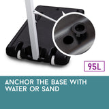 NNEMB Portable Basketball Hoop Stand System Height Adjustable Net Ring Kids