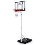 NNEMB Portable Basketball Hoop Stand System Height Adjustable Net Ring Kids