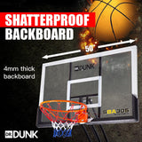 NNEMB Portable Basketball Stand System Hoop Height Adjustable Net Ring Slam