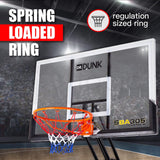NNEMB Portable Basketball Stand System Hoop Height Adjustable Net Ring Slam