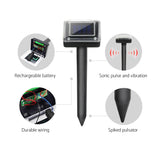NNEDSZ Set of 6 Ultrasonic Solar Powered Snake Repellent