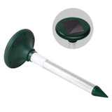 NNEDSZ Snake Repeller Set of 12 Solar LED Pulse Plus Ultrasonic Pest Rodent Repellent