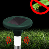 NNEDSZ Snake Repeller Set of 12 Solar LED Pulse Plus Ultrasonic Pest Rodent Repellent