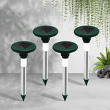 NNEDSZ 4X Solar LED Snake Repeller Pulse Plus Ultrasonic Pest Rodent Repellent