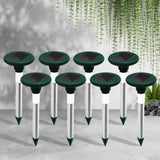 NNEDSZ Gardeon Snake Repeller 8X Solar LED Pulse Plus Ultrasonic Pest Rodent Repellent
