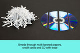 NNEDPE Centurion 18L 7 Sheet Paper CD Credit Card Shredder