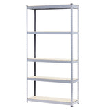 NNEDPE 5 Shelf Storage Rack - Galvanized Steel 180x90cm