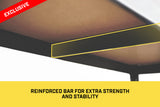 NNEDPE 5 Shelf Storage Rack - Galvanized Steel 180x90cm