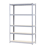 NNEDPE 5 Shelf Storage Rack Galvanized Steel - 180x120cm