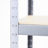 NNEDPE 5 Shelf Storage Rack Galvanized Steel - 180x120cm
