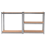 NNEDPE 5 Shelf Adjustable Storage Rack Work Table Galvanized Steel 180x90cm