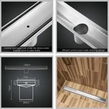 NNEDSZ 1000mm Stainless Steel Insert Shower Grate