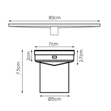 NNEDSZ 800mm Stainless Steel Insert Shower Grate