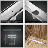 NNEDSZ 800mm Stainless Steel Insert Shower Grate