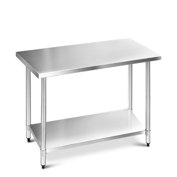 NNEDSZ 1219 x 610mm Commercial Stainless Steel Kitchen Bench