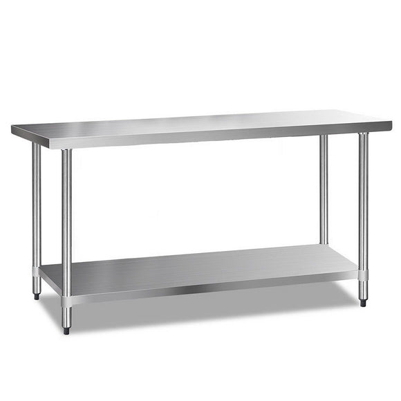 NNEDSZ 610 x 1829mm Commercial Stainless Steel Kitchen Bench