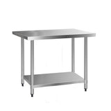 NNEDSZ 1219 x 762mm Commercial Stainless Steel Kitchen Bench
