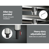 NNEDSZ 1219 x 762mm Commercial Stainless Steel Kitchen Bench with 4pcs Castor Wheels