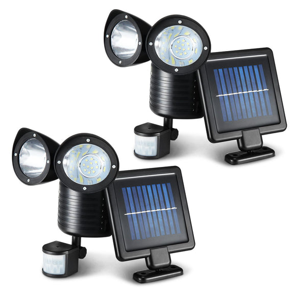NNEDSZ 22 LED Solar Powered Dual Light Security Motion Sensor Flood Lamp Outdoor