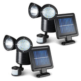 NNEDSZ 22 LED Solar Powered Dual Light Security Motion Sensor Flood Lamp Outdoor