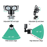 NNEDSZ 22 LED Solar Powered Dual Light Security Motion Sensor Flood Lamp Outdoor