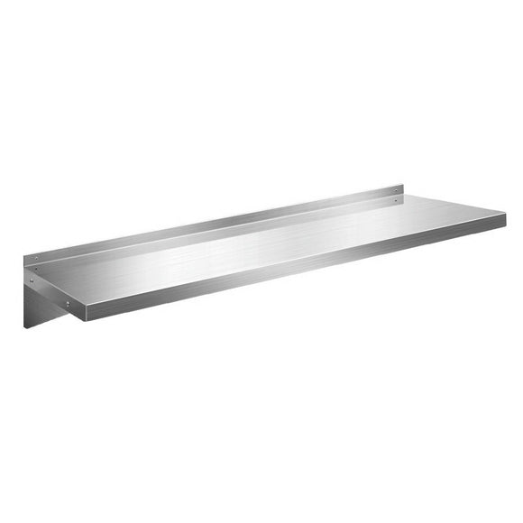NNEDSZ Stainless Steel Wall Shelf Kitchen Shelves Rack Mounted Display Shelving 1200mm