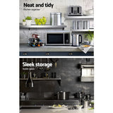 NNEDSZ Stainless Steel Wall Shelf Kitchen Shelves Rack Mounted Display Shelving 1200mm
