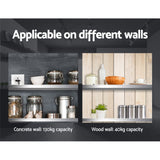 NNEDSZ Stainless Steel Wall Shelf Kitchen Shelves Rack Mounted Display Shelving 1200mm