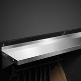 NNEDSZ Stainless Steel Wall Shelf Kitchen Shelves Rack Mounted Display Shelving 1200mm
