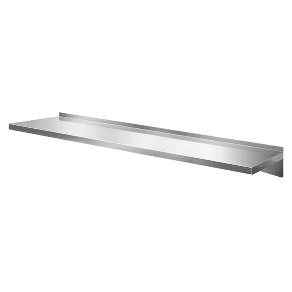 NNEDSZ Stainless Steel Wall Shelf Kitchen Shelves Rack Mounted Display Shelving 1800mm
