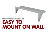NNEDPE 930x356mm Stainless Wall Mounted Shelf