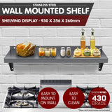 NNEDPE 930x356mm Stainless Wall Mounted Shelf