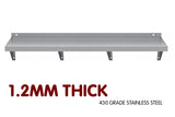 NNEDPE 2134x356mm Stainless Wall Mounted Shelf