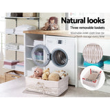 NNEDSZ 3 Basket Storage Drawers - White