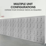 NNEMB 12-Door Metal Storage Lockers-for Gym-Office-Light Grey