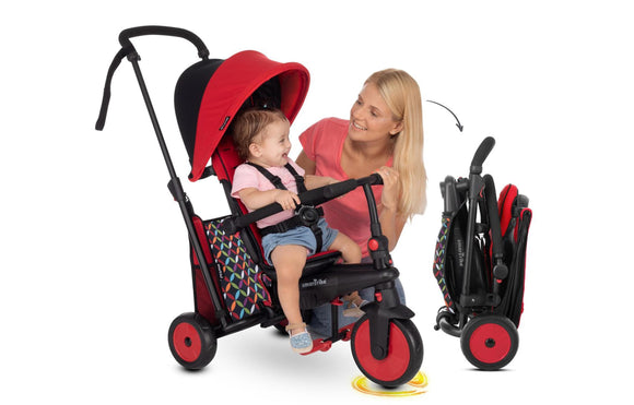 NNEKG SmarTrike STR3 Folding Stroller Trike Red