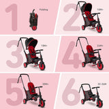 NNEKG SmarTrike STR3 Folding Stroller Trike Red