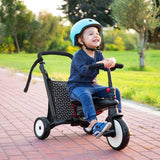 NNEKG SmarTrike STR5 Personalised Folding 7 in 1 Baby Trike Black
