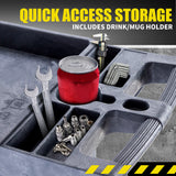 NNEMB Parts Bin Trolley Service Utility Cart Storage Mobile Tool Workshop