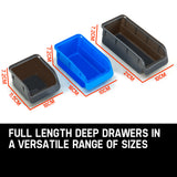 NNEMB 44 Part Storage Bin Rack Wall Mounted Tool Organiser Box Shelving