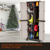 NNEMB Lockable Outdoor Storage Cabinet-Cupboard Garage Carport Shed